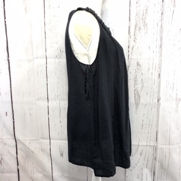 LILY STANHOPE BLACK BLOUSE SIZE Lc - Picture 3 of 8